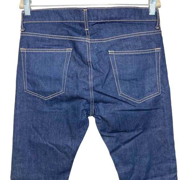 Topman Stretch Skinny Jeans Men's Button Fly Dark Wash 32X29 Short Inseam Denim - Picture 6 of 15